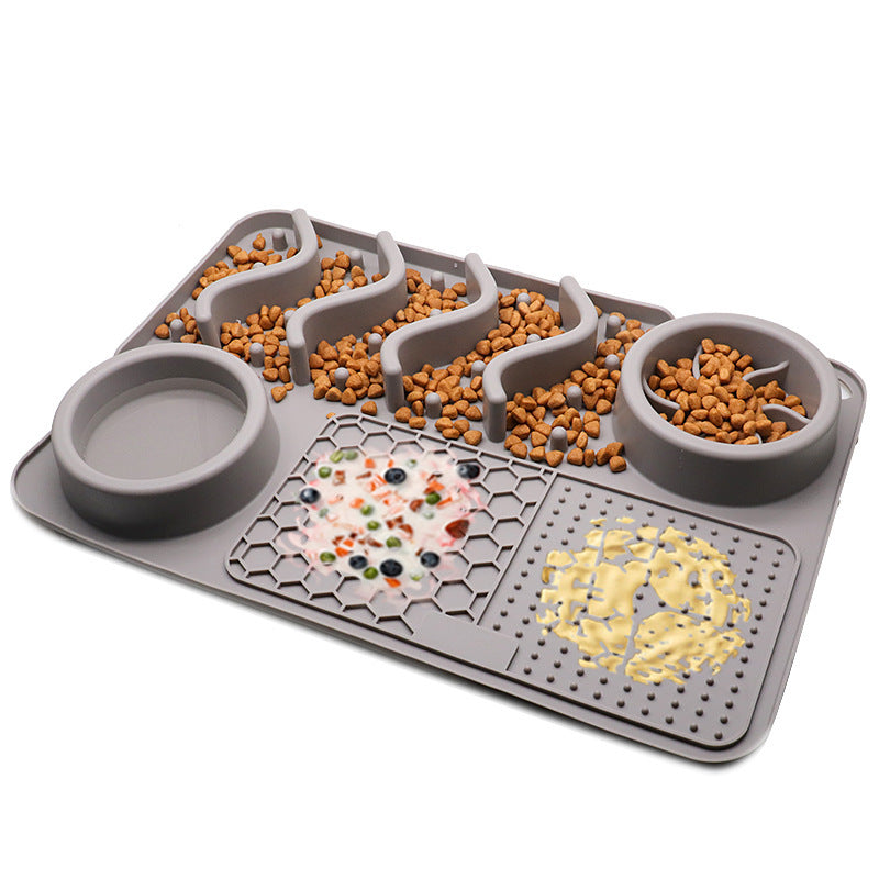 🦴 Silikon-Leckmatte für Hunde & Katzen – Slow Feeder