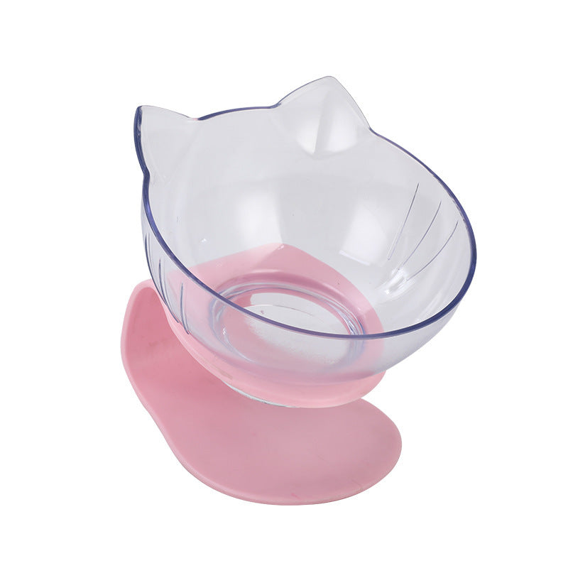 😻 ErgonomischerNapf mit Neigung – Süßes Katzenohr-Design