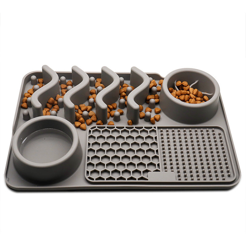 🦴 Silikon-Leckmatte für Hunde & Katzen – Slow Feeder