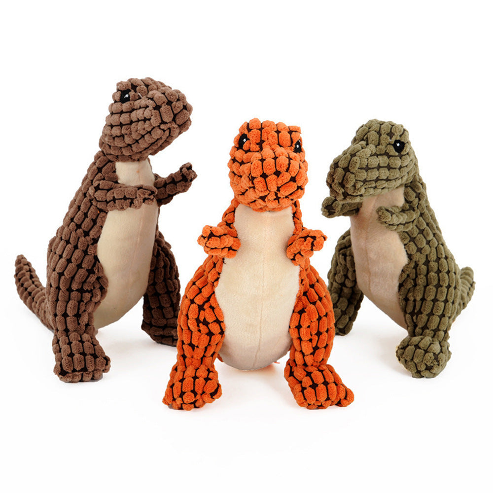 🦖 Dinosaurier Hundespielzeug – robustes Kuschel- & Kauspielzeug