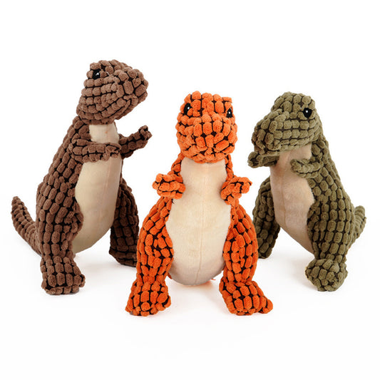 🦖 Dinosaurier Hundespielzeug – robustes Kuschel- & Kauspielzeug