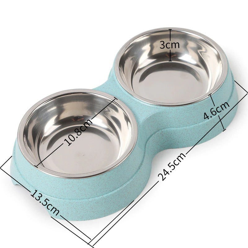🥣 Doppelnapf für Hunde & Katzen – Futter & Wasser gleichzeitig
