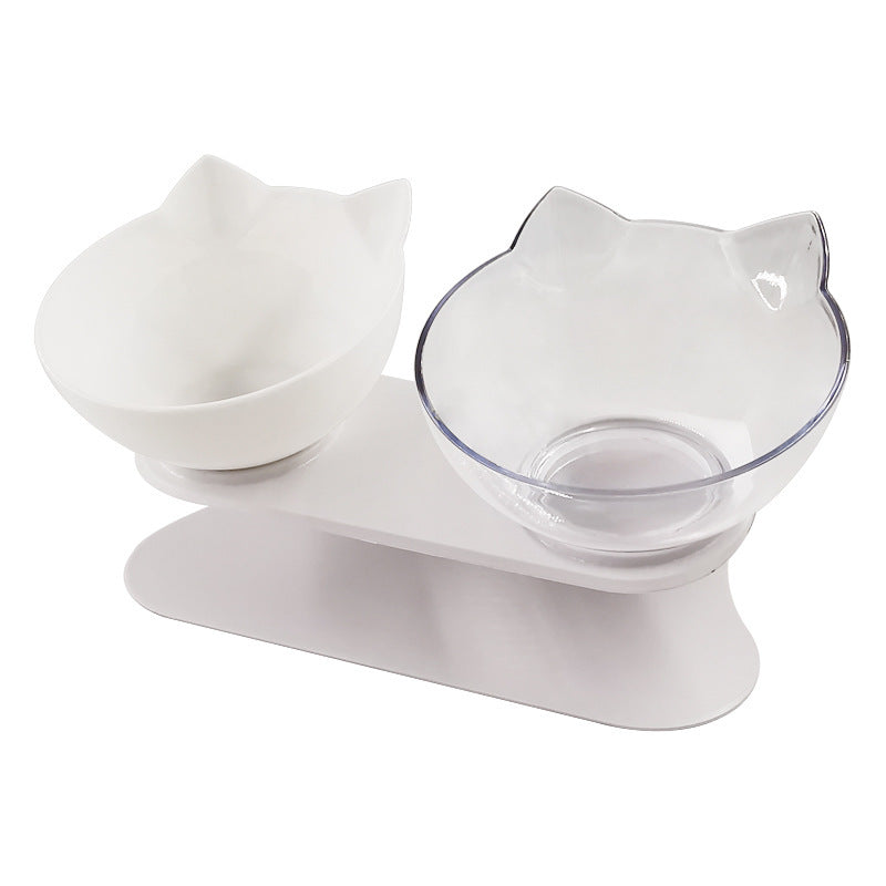 😻 ErgonomischerNapf mit Neigung – Süßes Katzenohr-Design