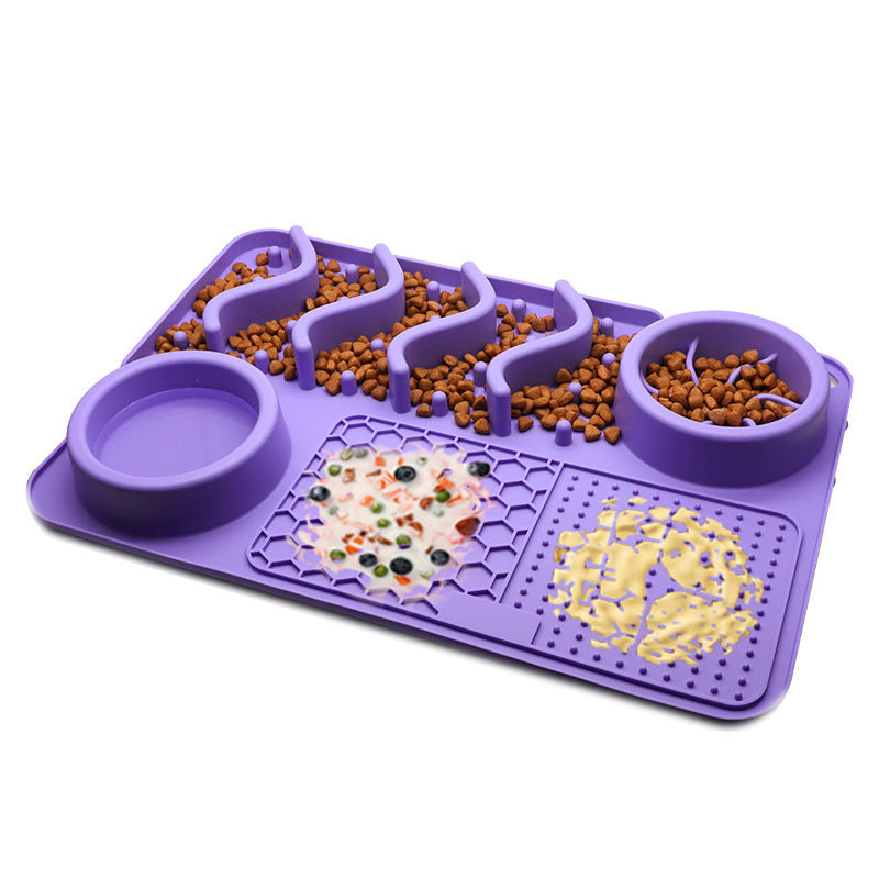 🦴 Silikon-Leckmatte für Hunde & Katzen – Slow Feeder